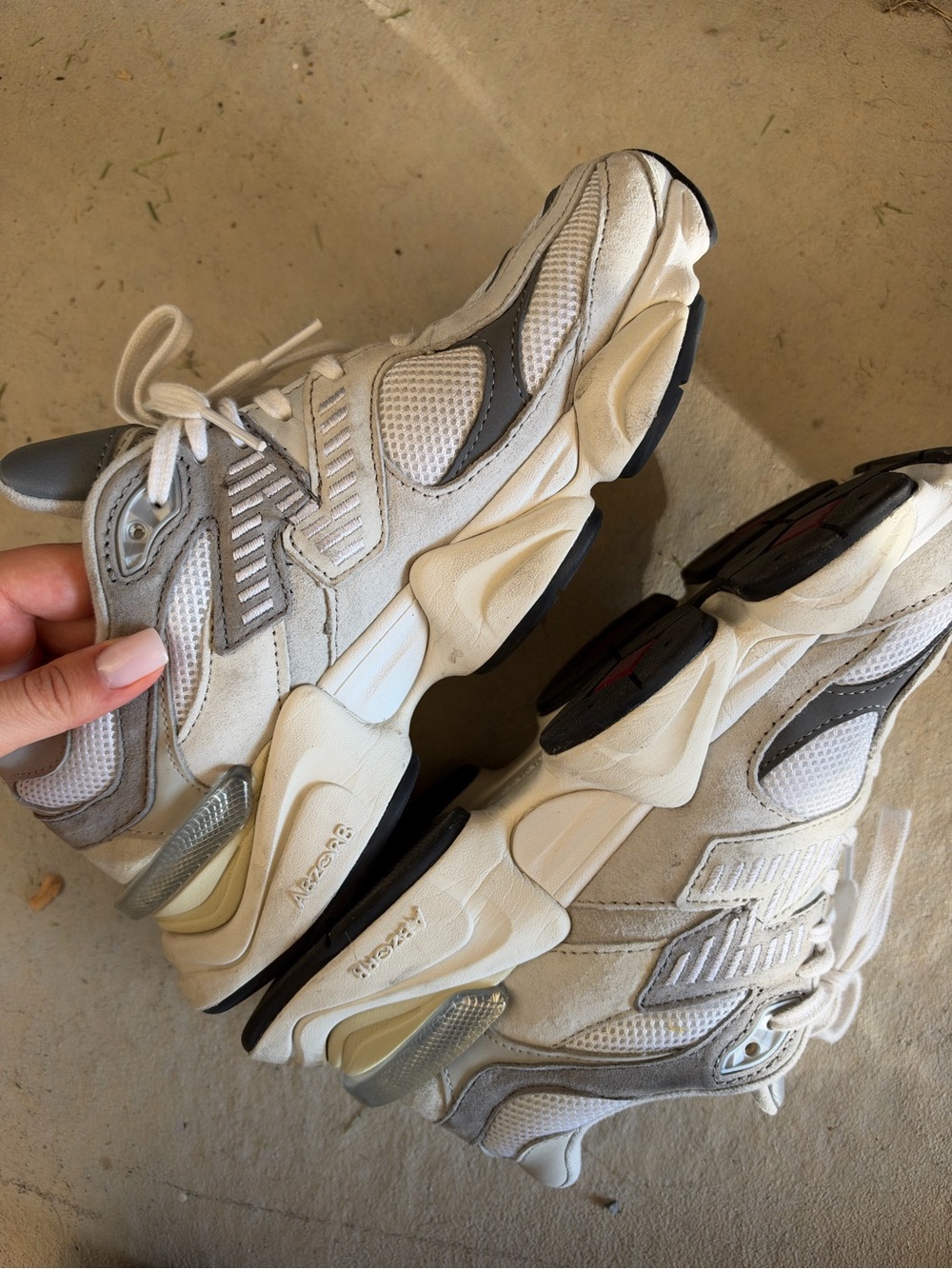 New Balance 9060s White and Gray - Picture 4 of 5